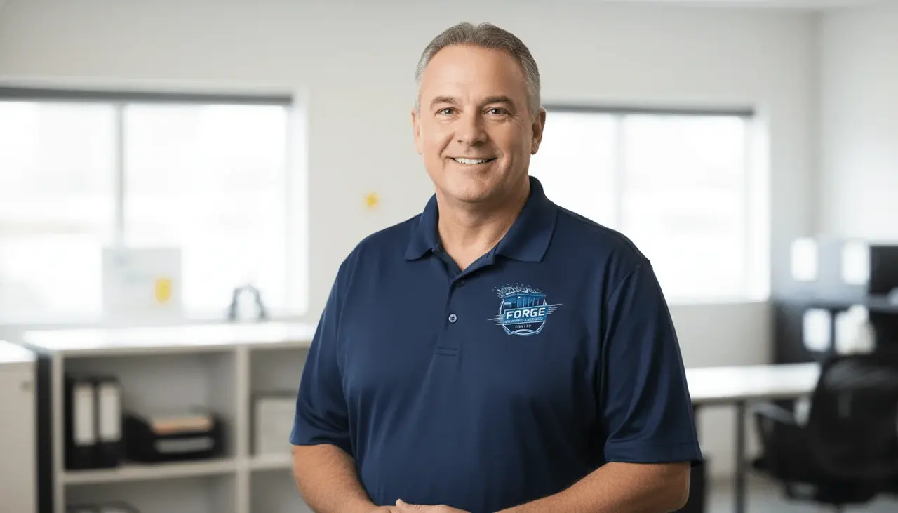 Mike Kowalski, owner and founder of Forge Dumpster Rental, in Joliet, IL