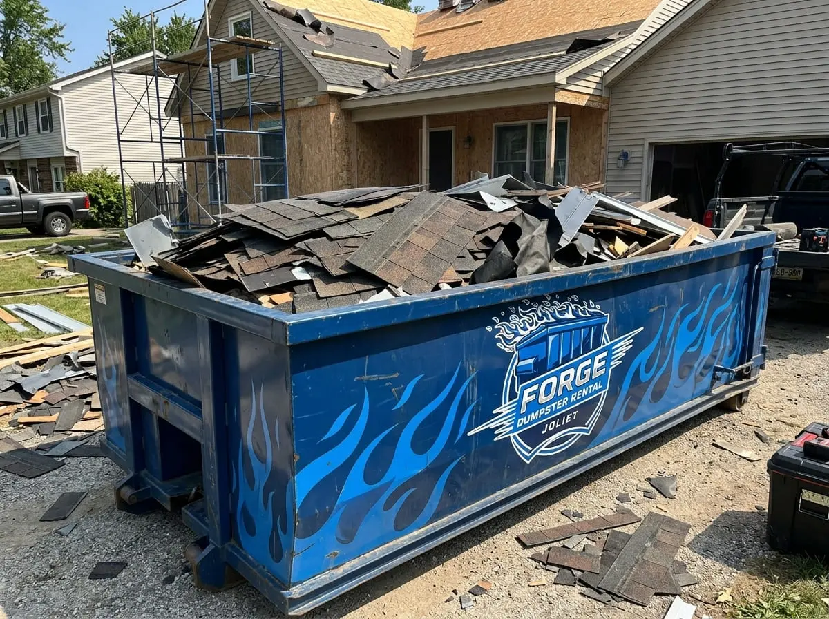 Roofing Tear-Off Dumpster Sizing Guide | Joliet, IL
