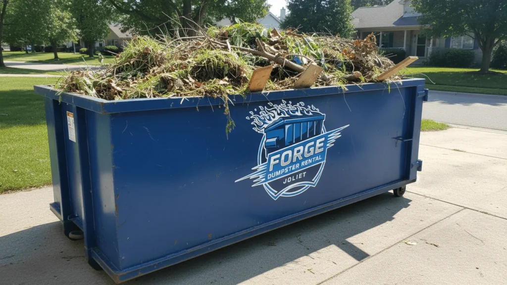 Yard Waste Dumpster Rental Joliet IL-img